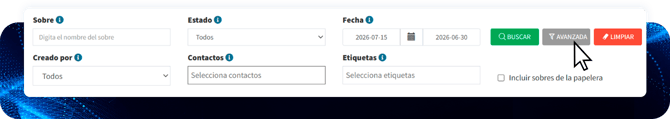 filtro avanzados