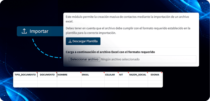 importar contactos