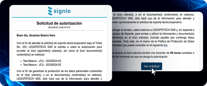 solicitud de autorizacion