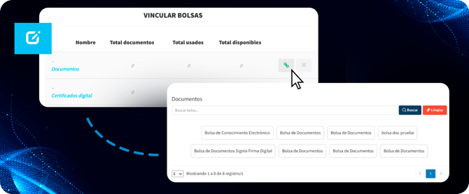 vincular bolsas