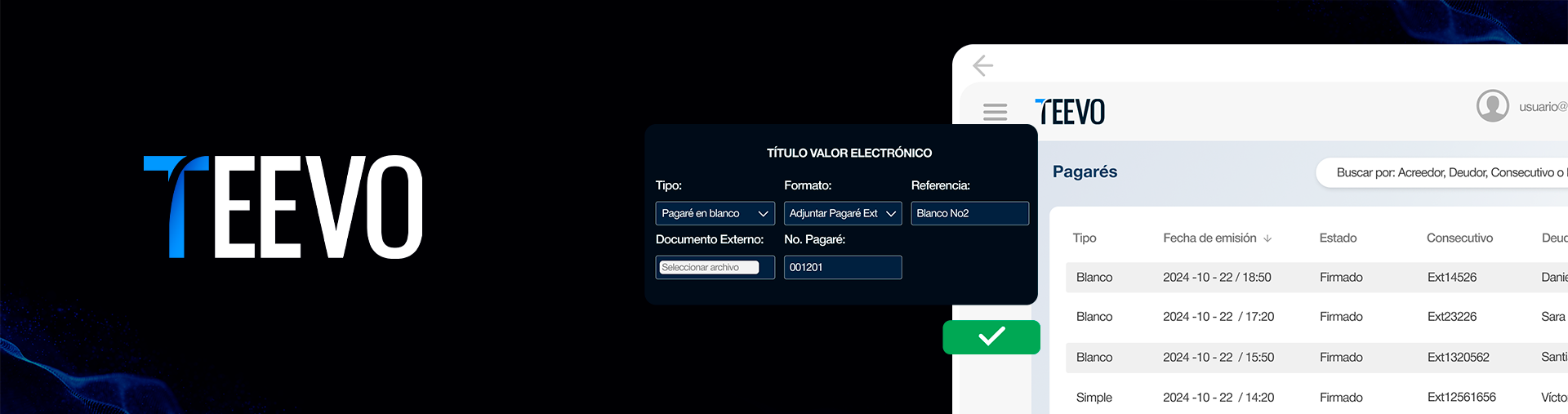 Pagarés electrónicos: aceptación judicial como título ejecutivo