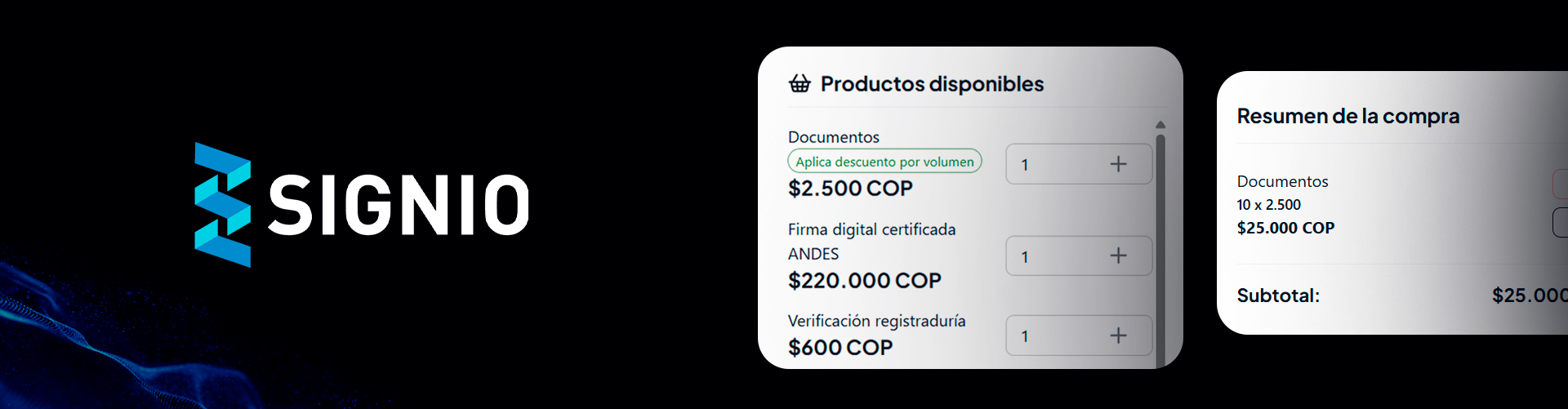 Compra productos en Signio de manera directa y sencilla